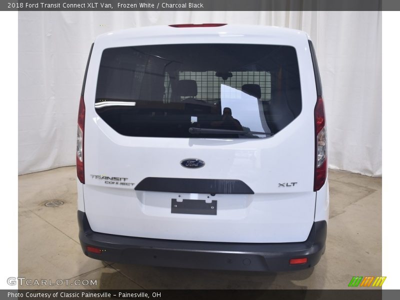 Frozen White / Charcoal Black 2018 Ford Transit Connect XLT Van