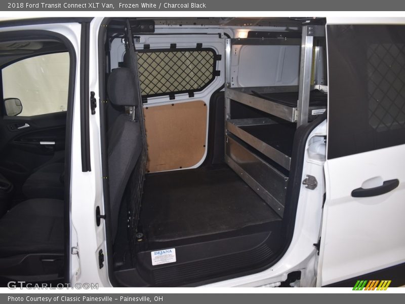 Frozen White / Charcoal Black 2018 Ford Transit Connect XLT Van