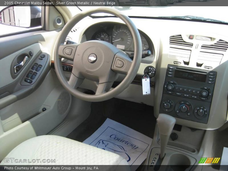 Silver Green Metallic / Neutral Beige 2005 Chevrolet Malibu Sedan