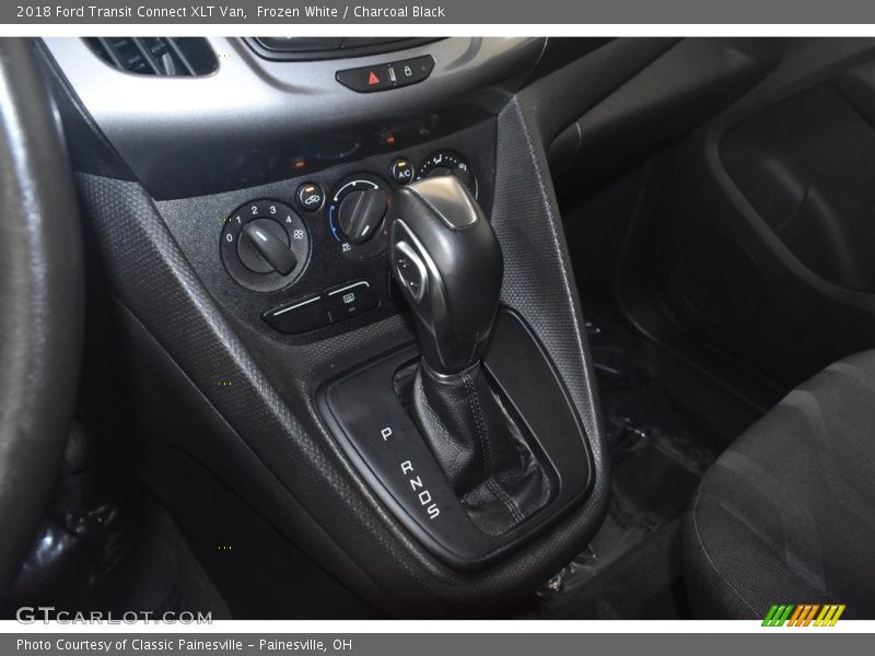 Frozen White / Charcoal Black 2018 Ford Transit Connect XLT Van