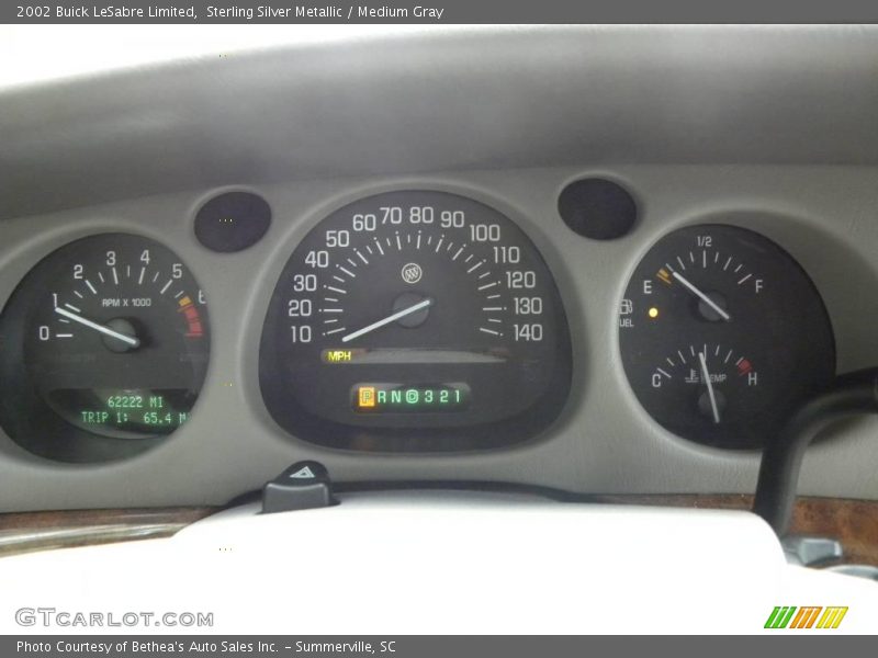 Sterling Silver Metallic / Medium Gray 2002 Buick LeSabre Limited