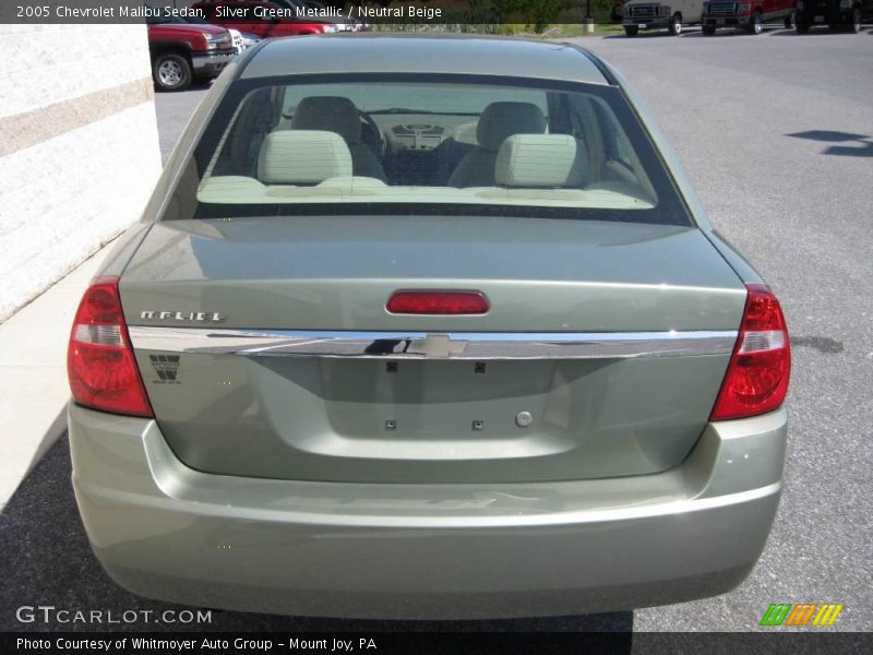 Silver Green Metallic / Neutral Beige 2005 Chevrolet Malibu Sedan