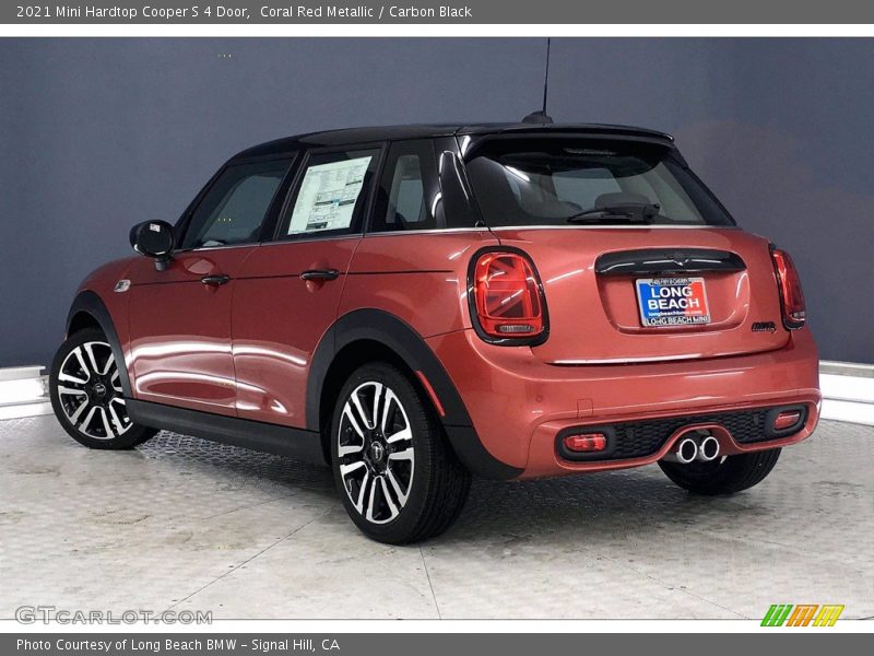 Coral Red Metallic / Carbon Black 2021 Mini Hardtop Cooper S 4 Door