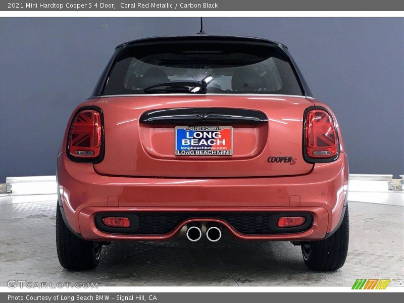 Coral Red Metallic / Carbon Black 2021 Mini Hardtop Cooper S 4 Door