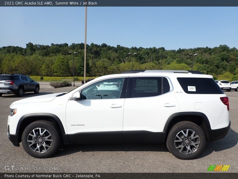 Summit White / Jet Black 2021 GMC Acadia SLE AWD