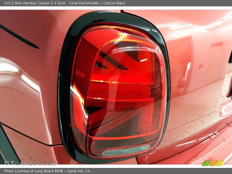 Coral Red Metallic / Carbon Black 2021 Mini Hardtop Cooper S 4 Door