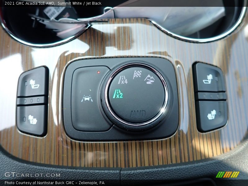Summit White / Jet Black 2021 GMC Acadia SLE AWD