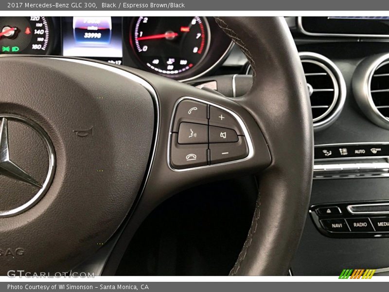 Black / Espresso Brown/Black 2017 Mercedes-Benz GLC 300