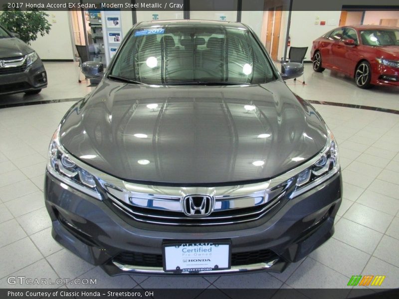 Modern Steel Metallic / Gray 2017 Honda Accord EX Sedan