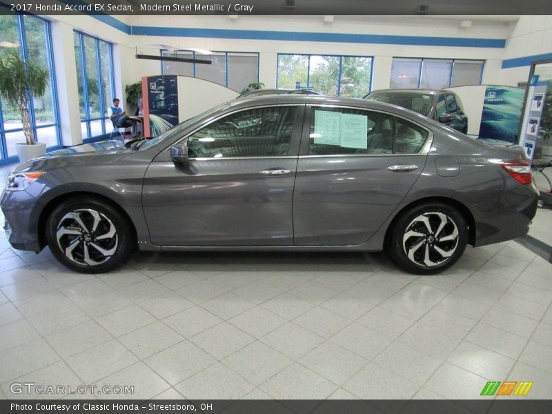 Modern Steel Metallic / Gray 2017 Honda Accord EX Sedan