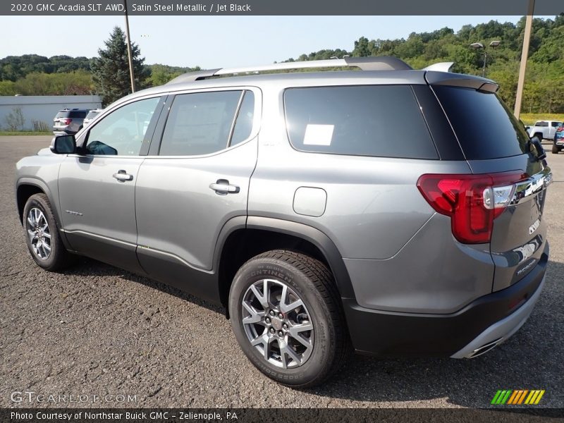 Satin Steel Metallic / Jet Black 2020 GMC Acadia SLT AWD