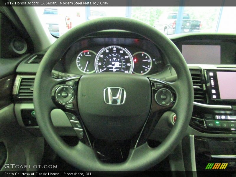Modern Steel Metallic / Gray 2017 Honda Accord EX Sedan