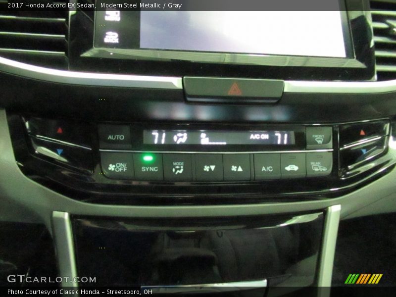 Modern Steel Metallic / Gray 2017 Honda Accord EX Sedan
