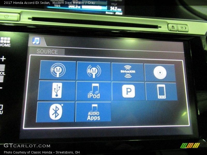 Modern Steel Metallic / Gray 2017 Honda Accord EX Sedan