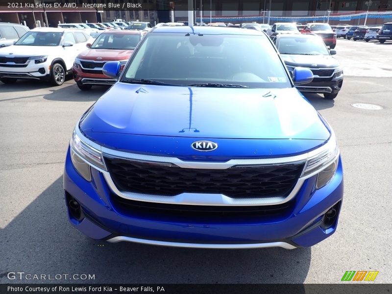 Neptune Blue / Black 2021 Kia Seltos EX AWD