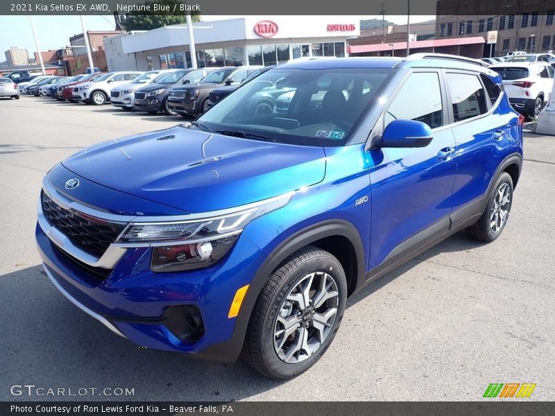 Neptune Blue / Black 2021 Kia Seltos EX AWD