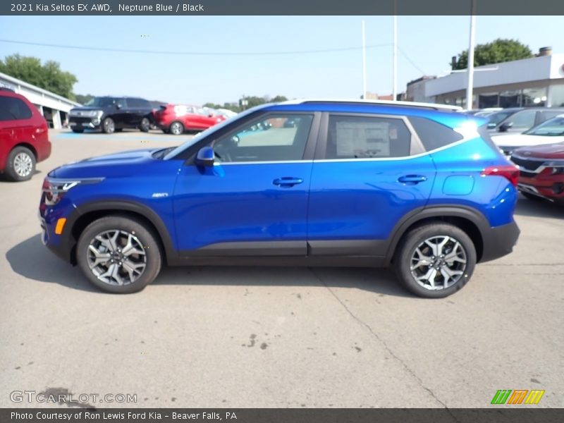 Neptune Blue / Black 2021 Kia Seltos EX AWD
