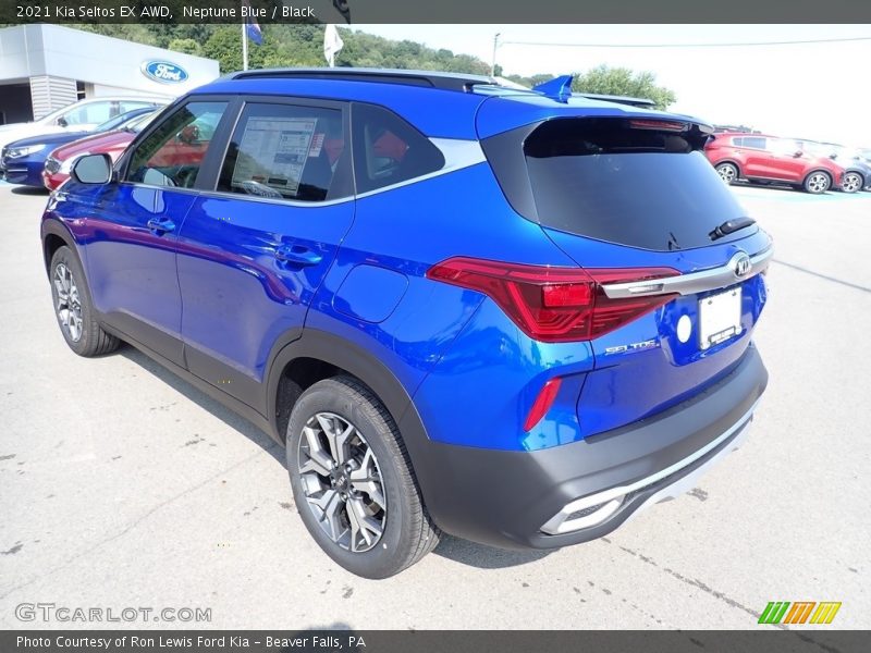 Neptune Blue / Black 2021 Kia Seltos EX AWD