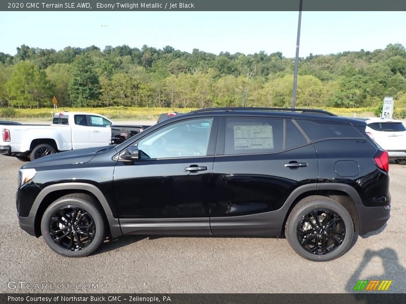 Ebony Twilight Metallic / Jet Black 2020 GMC Terrain SLE AWD