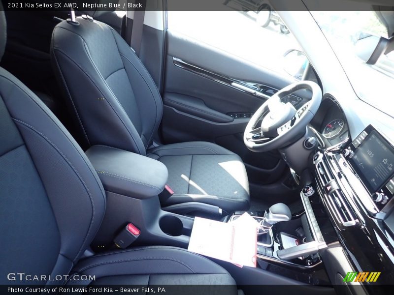 Neptune Blue / Black 2021 Kia Seltos EX AWD
