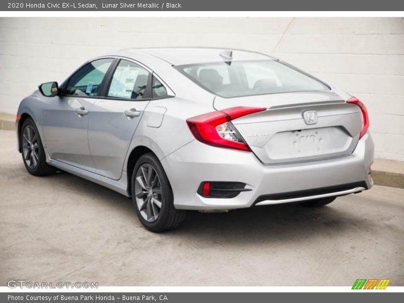 Lunar Silver Metallic / Black 2020 Honda Civic EX-L Sedan