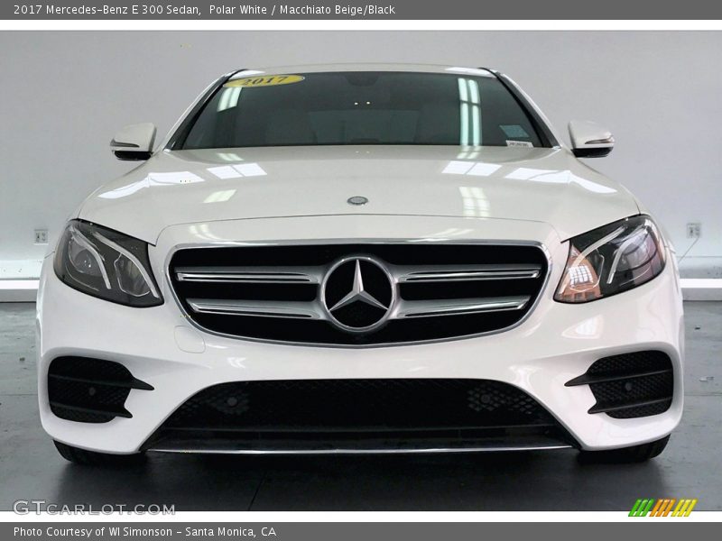 Polar White / Macchiato Beige/Black 2017 Mercedes-Benz E 300 Sedan