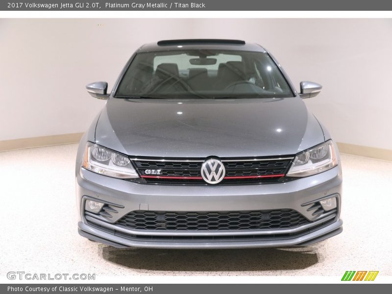Platinum Gray Metallic / Titan Black 2017 Volkswagen Jetta GLI 2.0T