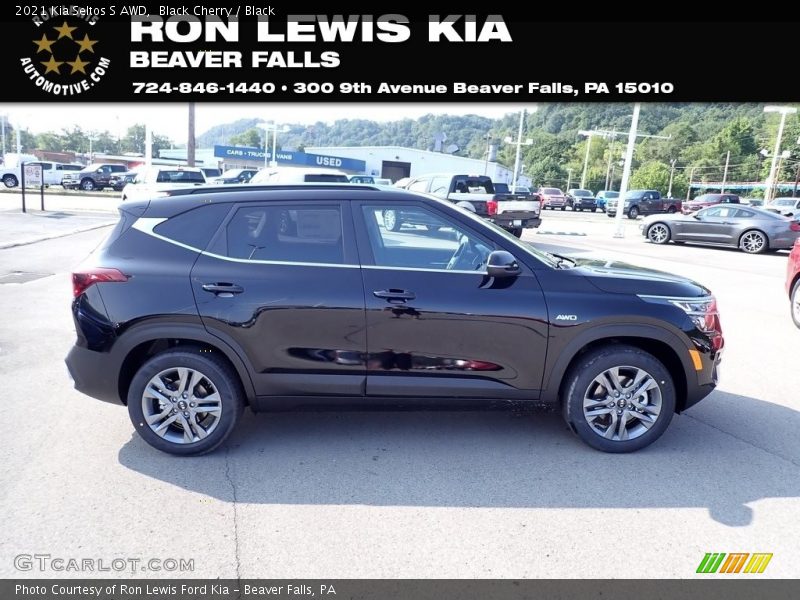 Black Cherry / Black 2021 Kia Seltos S AWD