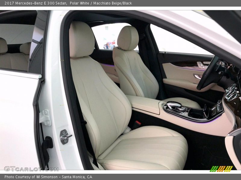 Polar White / Macchiato Beige/Black 2017 Mercedes-Benz E 300 Sedan