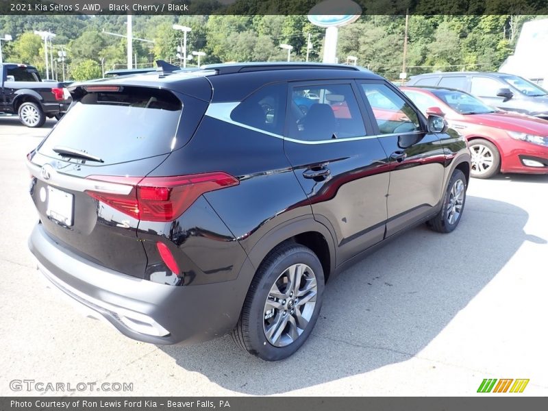 Black Cherry / Black 2021 Kia Seltos S AWD