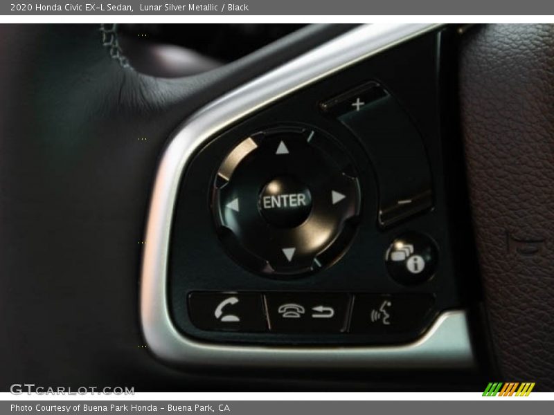 Lunar Silver Metallic / Black 2020 Honda Civic EX-L Sedan