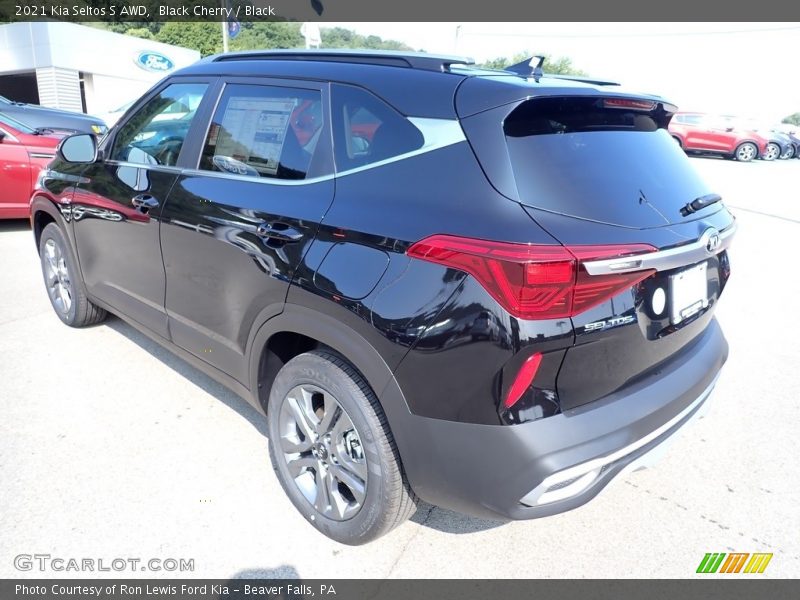 Black Cherry / Black 2021 Kia Seltos S AWD