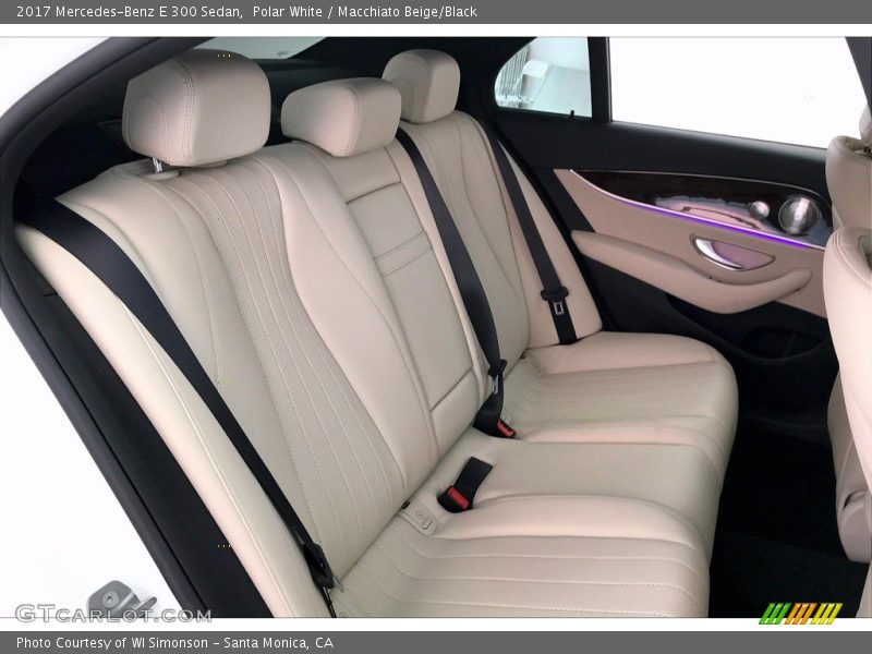 Polar White / Macchiato Beige/Black 2017 Mercedes-Benz E 300 Sedan