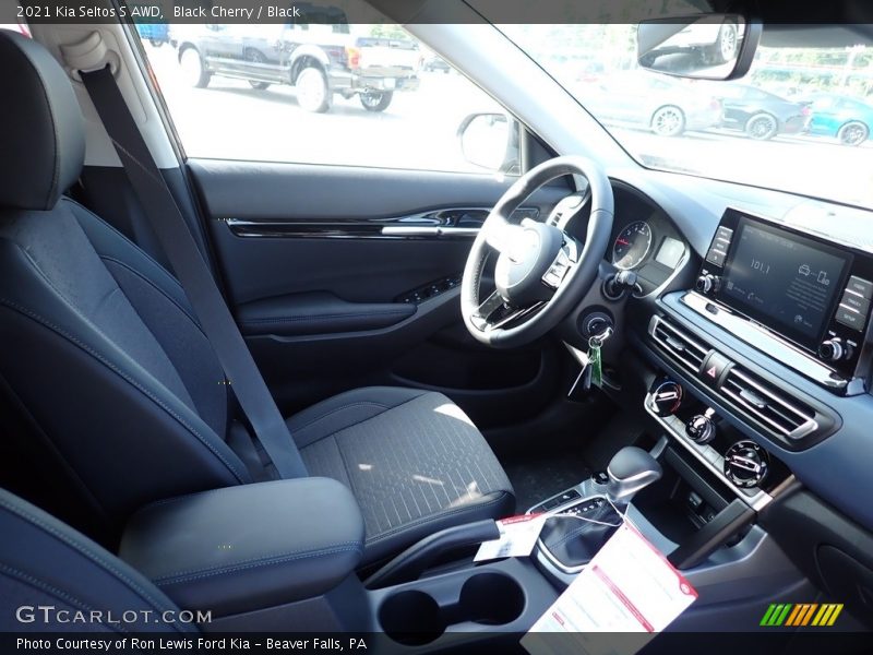 Black Cherry / Black 2021 Kia Seltos S AWD