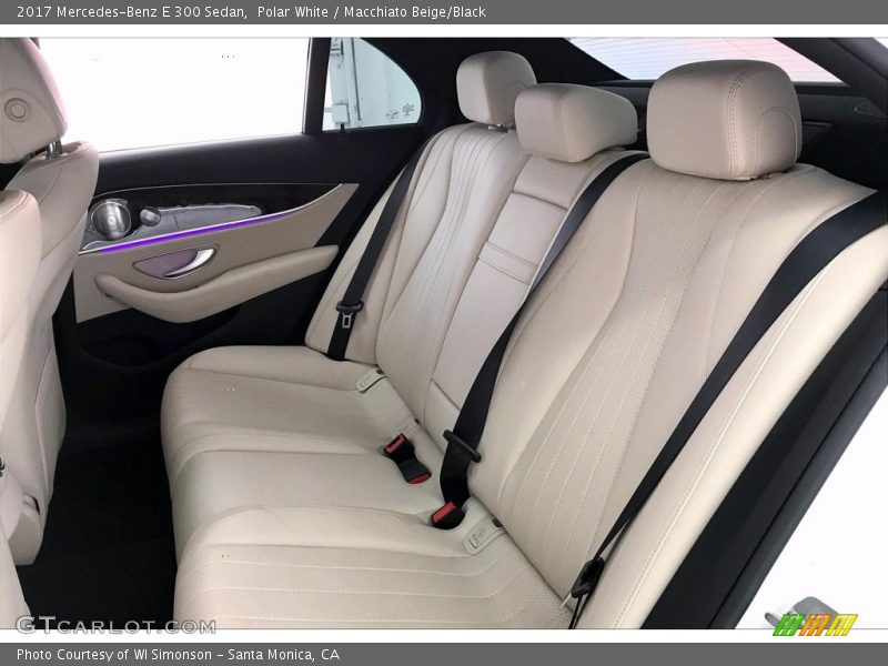Polar White / Macchiato Beige/Black 2017 Mercedes-Benz E 300 Sedan