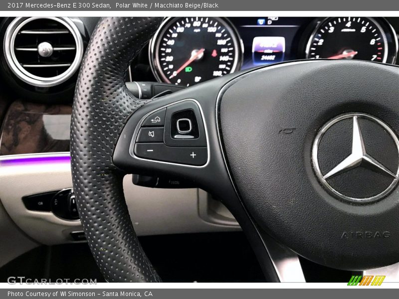Polar White / Macchiato Beige/Black 2017 Mercedes-Benz E 300 Sedan
