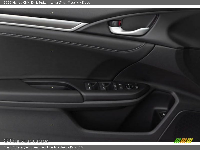 Lunar Silver Metallic / Black 2020 Honda Civic EX-L Sedan