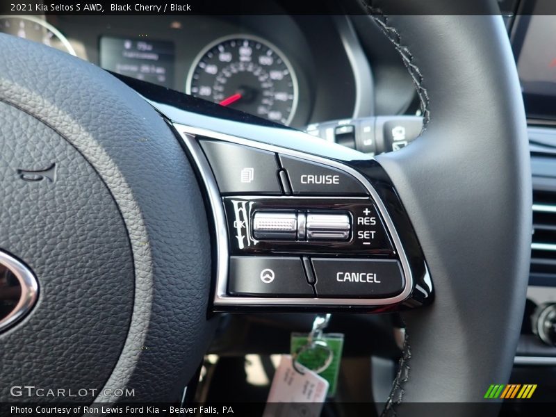 Black Cherry / Black 2021 Kia Seltos S AWD