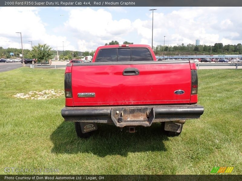 Red / Medium Graphite 2000 Ford F350 Super Duty XL Regular Cab 4x4