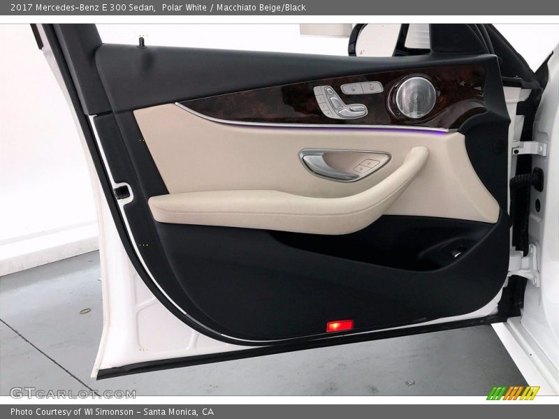 Polar White / Macchiato Beige/Black 2017 Mercedes-Benz E 300 Sedan