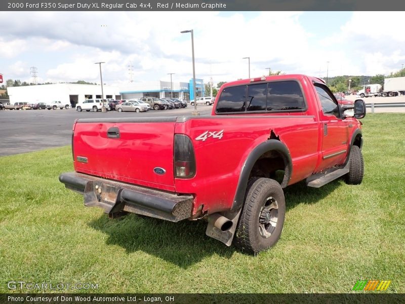 Red / Medium Graphite 2000 Ford F350 Super Duty XL Regular Cab 4x4