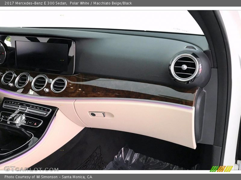 Polar White / Macchiato Beige/Black 2017 Mercedes-Benz E 300 Sedan