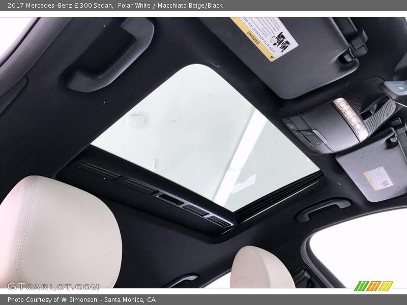 Polar White / Macchiato Beige/Black 2017 Mercedes-Benz E 300 Sedan