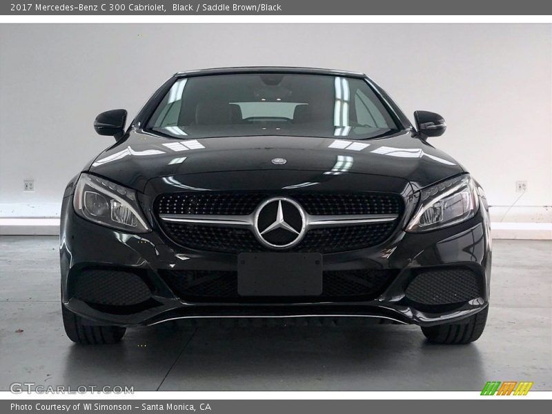 Black / Saddle Brown/Black 2017 Mercedes-Benz C 300 Cabriolet