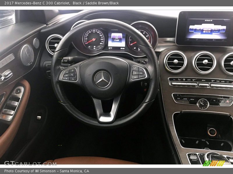 Black / Saddle Brown/Black 2017 Mercedes-Benz C 300 Cabriolet