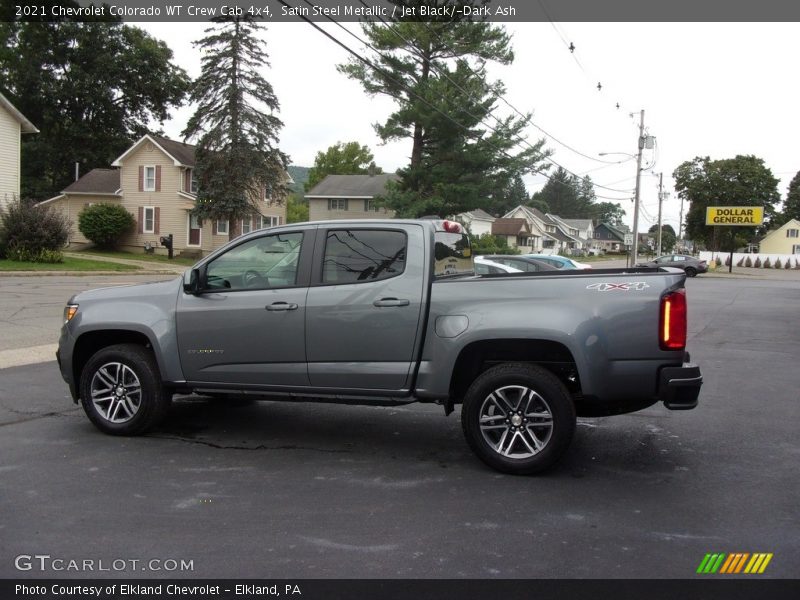 Satin Steel Metallic / Jet Black/­Dark Ash 2021 Chevrolet Colorado WT Crew Cab 4x4