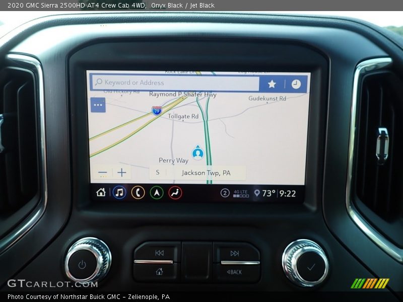 Navigation of 2020 Sierra 2500HD AT4 Crew Cab 4WD