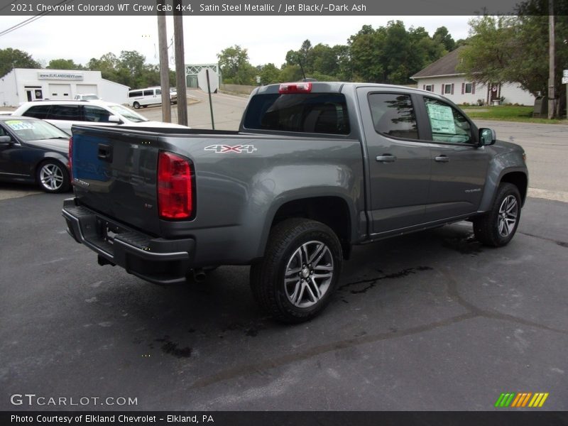 Satin Steel Metallic / Jet Black/­Dark Ash 2021 Chevrolet Colorado WT Crew Cab 4x4