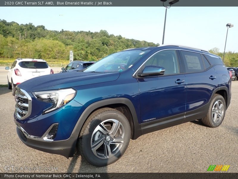 Blue Emerald Metallic / Jet Black 2020 GMC Terrain SLT AWD