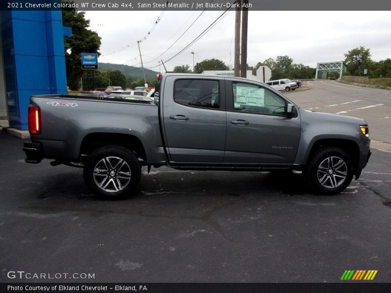 Satin Steel Metallic / Jet Black/­Dark Ash 2021 Chevrolet Colorado WT Crew Cab 4x4